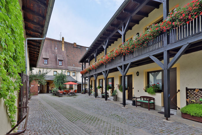 Hotel Pension Torgau Innenhof